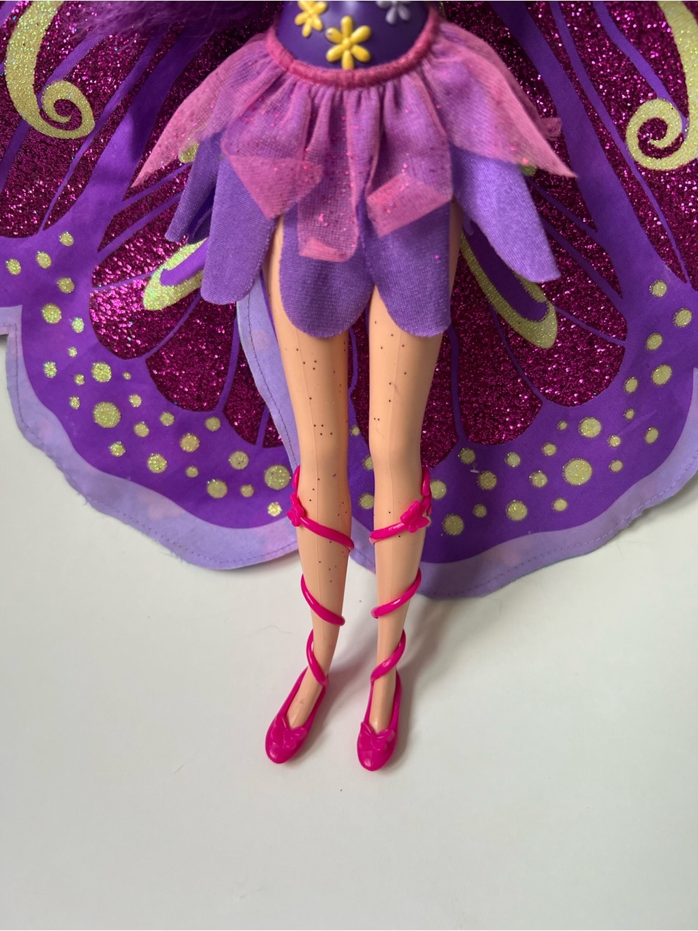 2008 PURPLE Fairy-tastic Princess doll butterfly wings P6564 - Picture 3 of 8